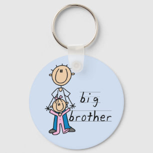 Big Brother with Baby Sister Tshirts and Gifts Keychain