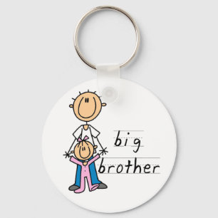 Big Brother with Baby Sister Tshirts and Gifts Keychain