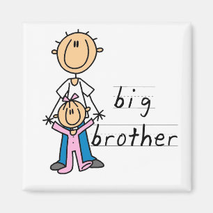 Big Brother with Baby Sister Tshirts and Gifts Magnet