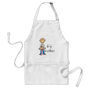 Big Brother with Baby Sister Tshirts and Gifts Standard Apron