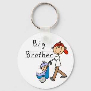 Big Brother With Little Brother Keychain