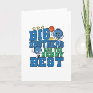 Big Brothers are the Berry Best - Blueberry Pun Card
