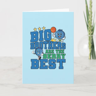 Big Brothers are the Berry Best - Blueberry Pun Card