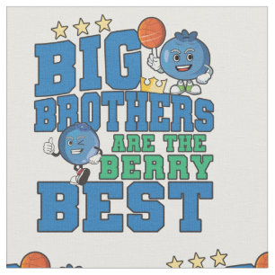 Big Brothers are the Berry Best - Blueberry Pun Fabric