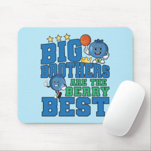Big Brothers are the Berry Best - Blueberry Pun Mouse Pad
