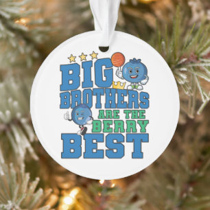 Big Brothers are the Berry Best - Blueberry Pun Ornament