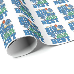 Big Brothers are the Berry Best - Blueberry Pun Wrapping Paper