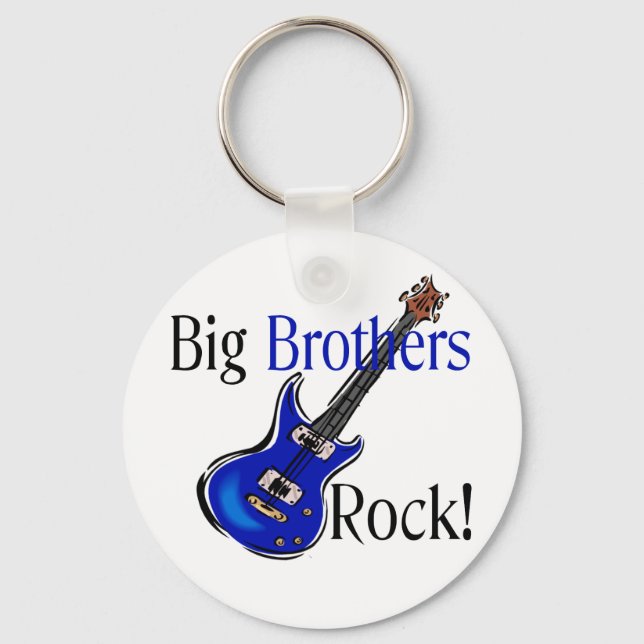 Big Brothers ROCK! Keychain (Front)