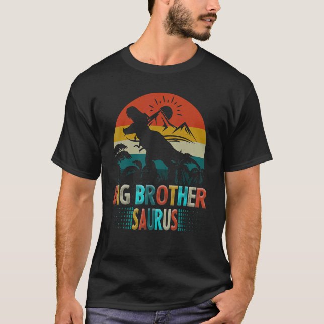 Big Brothersaurus Rex Dinosaur Big Brother Saurus  T-Shirt (Front)