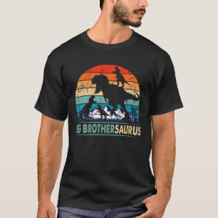 Big Brothersaurus T Rex Dinosaur 3 Kids Matching F T-Shirt