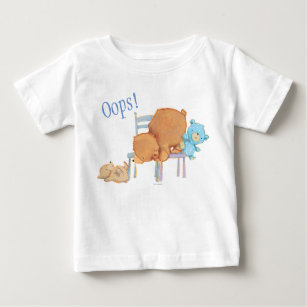 Big Brown Bear, Calico, & Floppy Share Two Chairs Baby T-Shirt