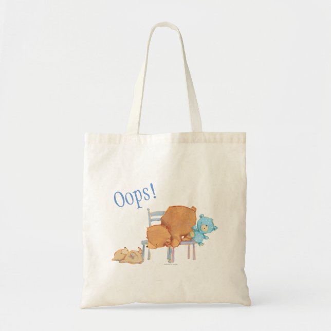 Big Brown Bear, Calico, & Floppy Share Two Chairs Tote Bag (Front)