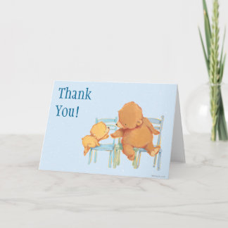 Big Brown Bear Helps Little Yellow Bear Thank You Card