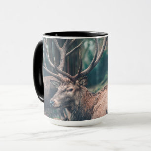 Big Brown Buck Deer with Large Antlers Mug