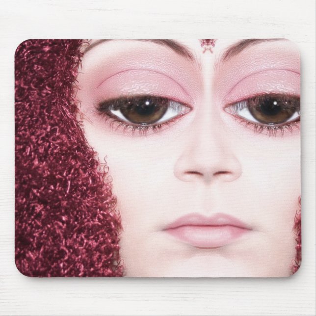 Big Brown Eyes Mouse Pad (Front)
