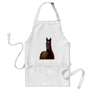 Big Brown Majestic Horse,  Standard Apron