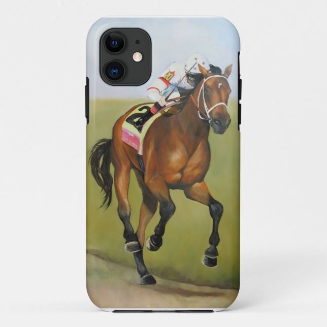 Big Brown Rsce Horse Oil Painting Case-Mate iPhone Case (Back)