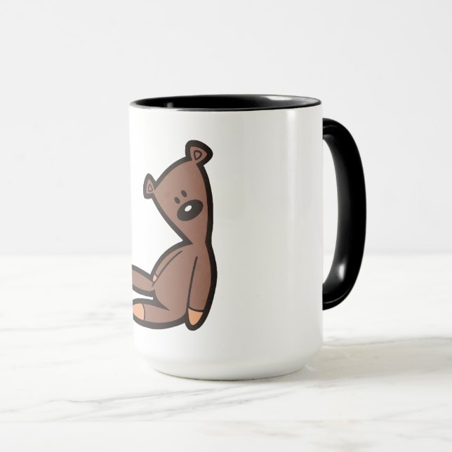Big Brown Teddy Bear Mug (Front Right)