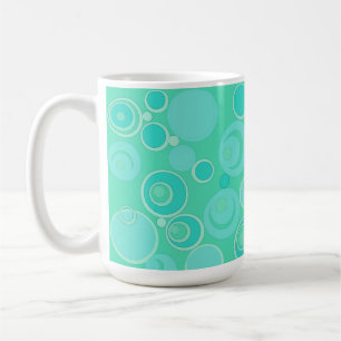 Big Bubblegum Bubbles Everywhere Teal Thank You Coffee Mug