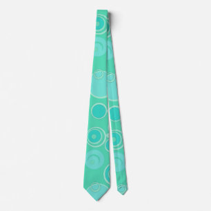 Big Bubblegum Bubbles Everywhere Teal Thank You Tie