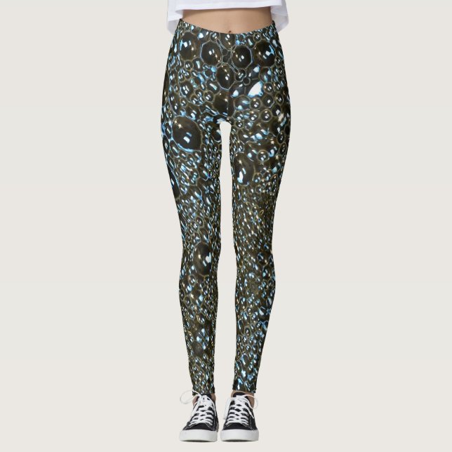  Big Bubbles wet look leggings (Front)