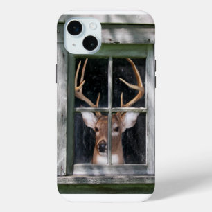 Big Buck in window iPhone 15 Plus Case