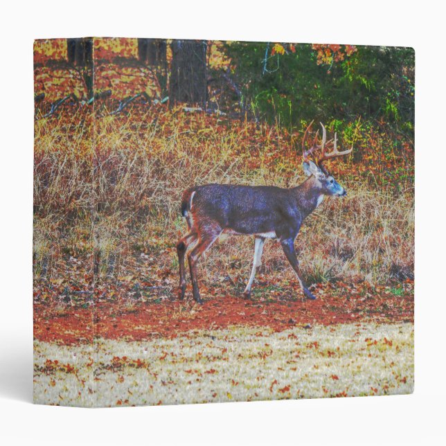 Big Buck Wild Deer Art Notebook Binder (Front/Spine)