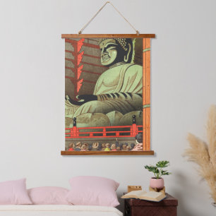 Big Buddha Of Todaiji Temple Asano Takeji 1953 Hanging Tapestry