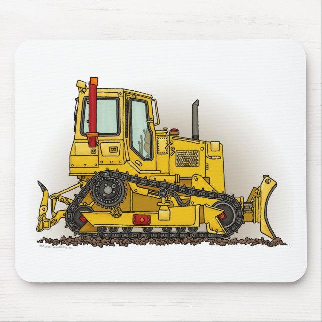 Big Bulldozer Dozer Mouse Pad (Front)