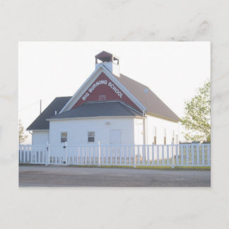 Big Burning School, Bad Axe, MI Postcard