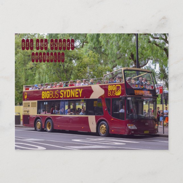 Big Bus Sydney Postcard (Front)