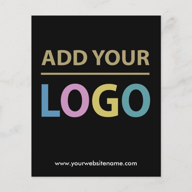 Big Business Logo Promotional Flyer | Black (Front)