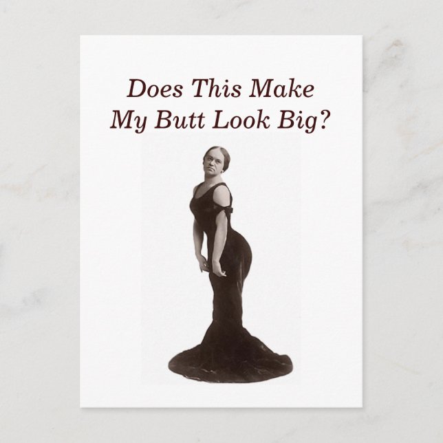 Big Butt Post Card (Front)