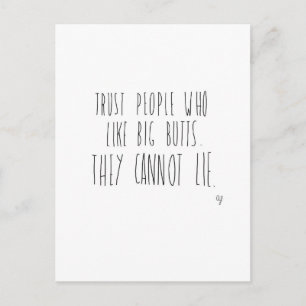 Big Butts Postcard