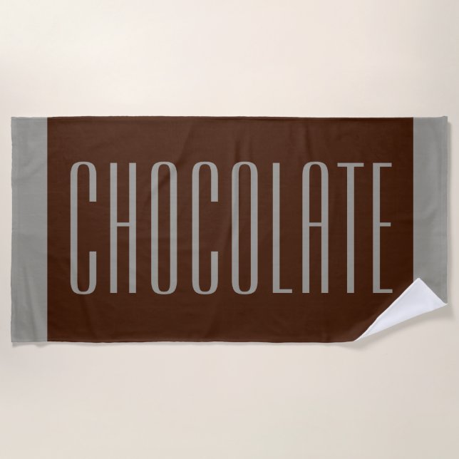Big Candy Bar Beach Towel Gift (Front)