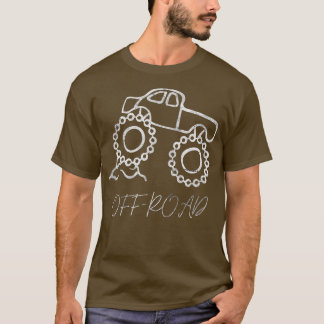 Big Car Lovers Awesome Monster Truck Mud Crushing  T-Shirt
