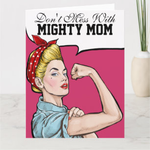 Big Card for Mighty Mom - See Inside and Back
