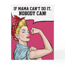 Big Card for Mighty Mom - See Inside and Back