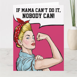 Big Card for Mighty Mom - See Inside and Back