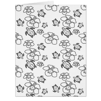 Big Card Motif Hawaïen - Couleur Adulte