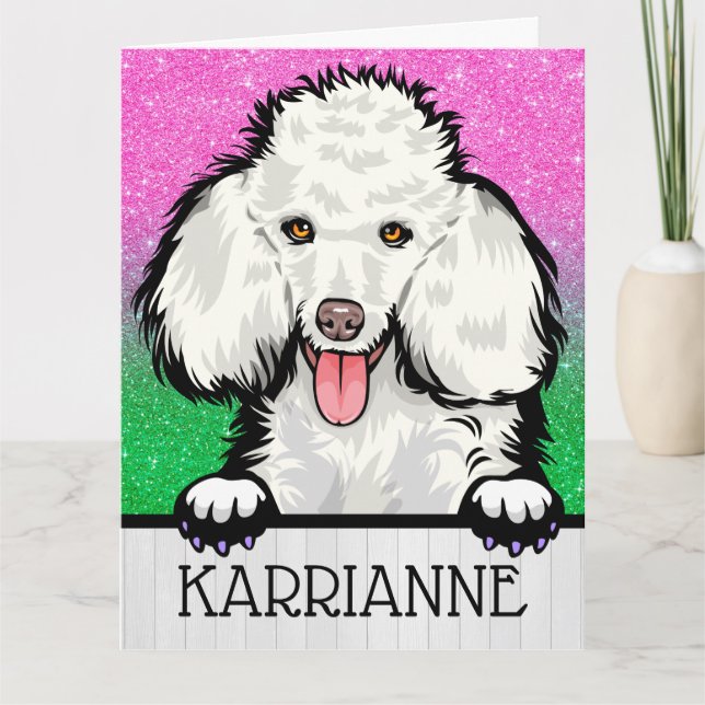 Big Card Poodle (Front)