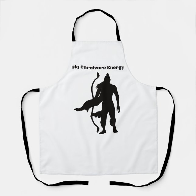 Big Carnivore Energy All-Over Print Apron (Front)