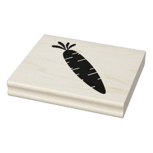 Big Carrot Rubber Stamp