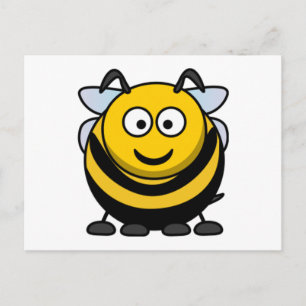 Big Cartoon Bumble Bee Postcard