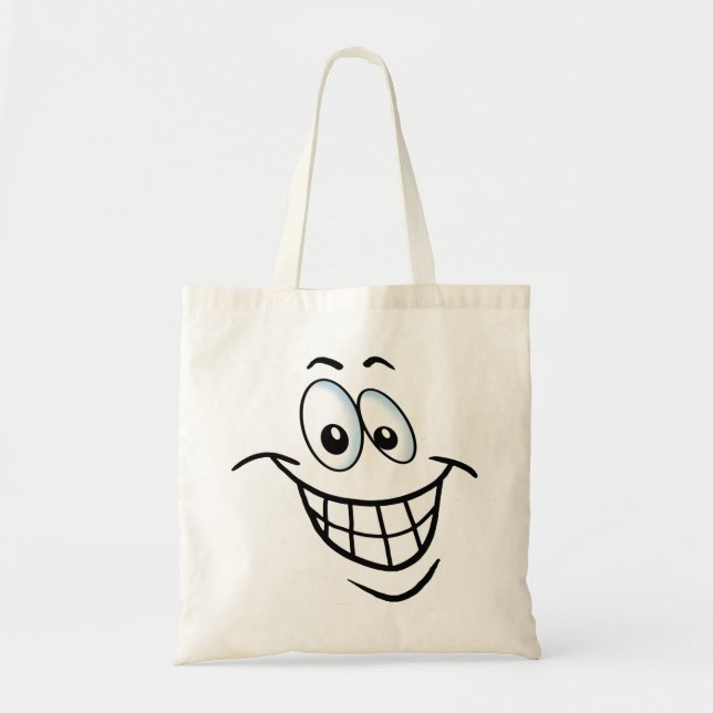 Big Cartoon Smile Tote Bag (Front)
