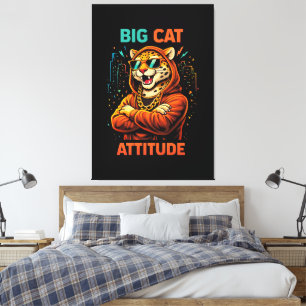 Big Cat Attitude Canvas Print