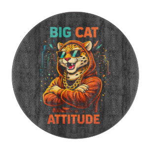 Big Cat Attitude Cutting Board