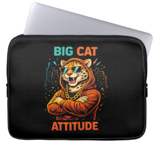 Big Cat Attitude Laptop Sleeve
