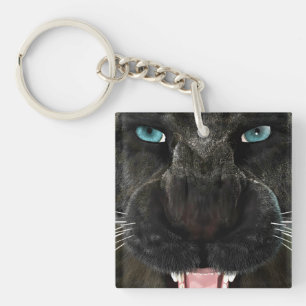 Big Cat Black Panther Keychain