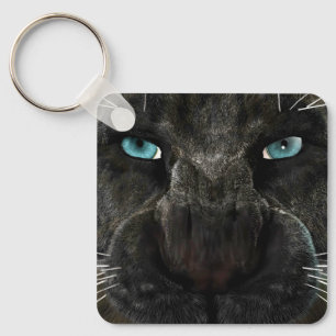 Big Cat Black Panther Keychain